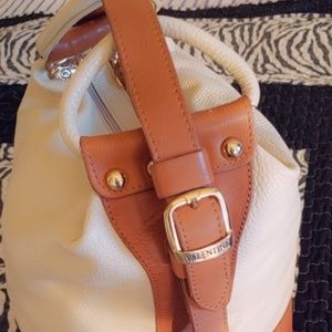 Valentina Italian Leather Tan Bag